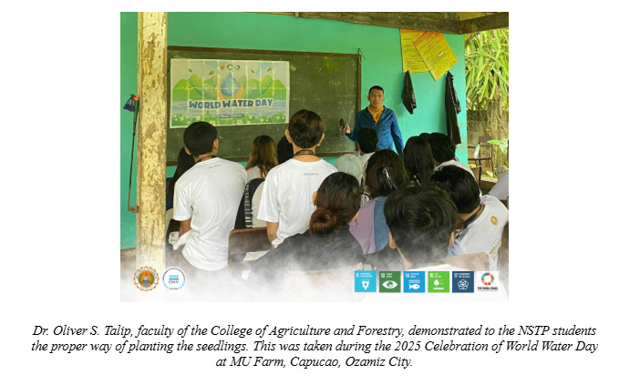 Misamis University NSTP Grows 500 Narra Seedlings